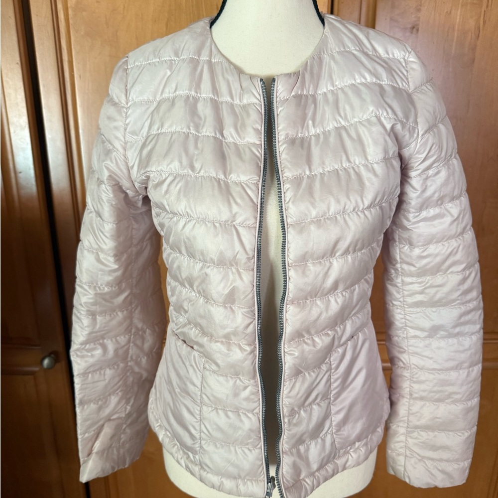 Weekend MaxMara Reversible Light Pink Puffer Jacket - Picture 2 of 6